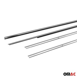 Honda Civic Window Trim - Omac - S.Steel - Gloss Silver - '01-'05